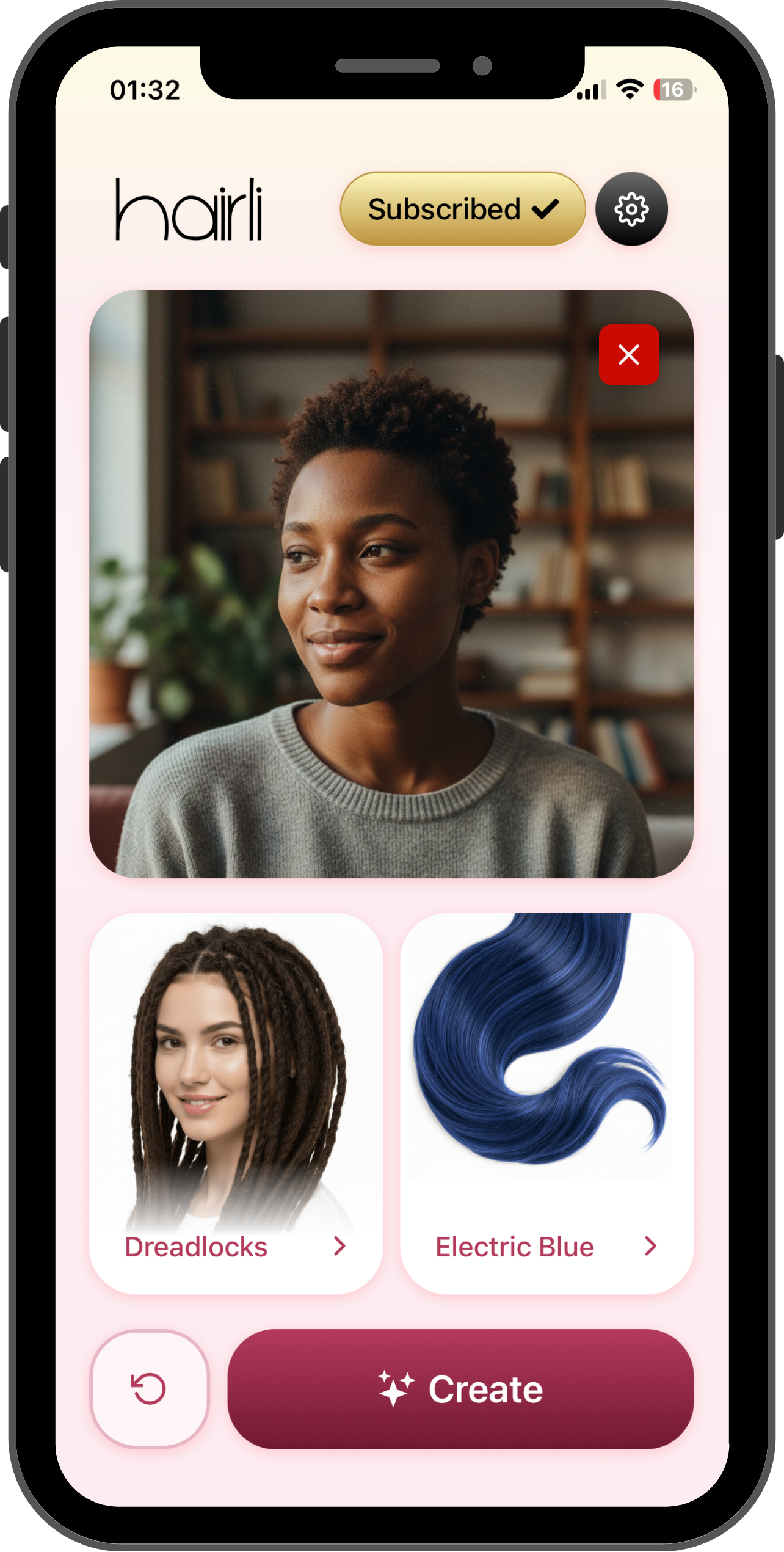 Hairli app screenshot